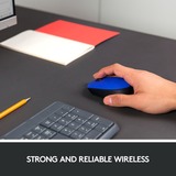 Logitech M171 Blue-K mus Ambidextrous RF trådløst Optisk 1000 dpi Blå, Ambidextrous, Optisk, RF trådløst, 1000 dpi, Blå
