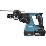 Makita Batteri kombihammer DHR243JWX2, 18 Volt, Borehammer Blå/Sort