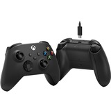 Microsoft Xbox Wireless Controller + USB-C Cable Sort Gamepad Analog/digital PC, Xbox One, Xbox One S, Xbox One X, Xbox Series S, Xbox Series X Sort, Gamepad, PC, Xbox One, Xbox One S, Xbox One X, Xbox Series S, Xbox Series X, D-måtte, Hjemknap, Knappen Menu, Knappen Del, Analog/digital, Kabel & trådløs, Sort