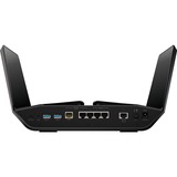 Netgear Nighthawk RAXE500 trådløs router Gigabit Ethernet Tri-band (2,4 GHz/5 GHz/6 GHz) Sort Sort, Wi-Fi 6 (802.11ax), Tri-band (2,4 GHz/5 GHz/6 GHz), Ethernet LAN, Sort, Bordplade router