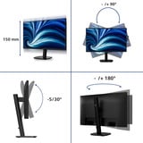 Philips 27B2N3200A, LED-skærm Sort