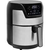 Princess 182026 Enkelt 4,5 L Enkeltstående 1500 W Varmluftsteger Sølv, Airfryer Sort/rustfrit stål, Varmluftsteger, 4,5 L, 1,2 kg, 80 °C, 200 °C, 7 person(er)