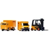 SIKU 6335 skalamodel Logistik-sæt Formonterede, Model køretøj Logistik-sæt, Formonterede, Ethvert køn, Metal, Plast, DHL Logistics, 7 stk