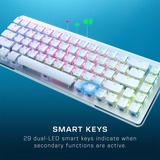 Turtle Beach Gaming-tastatur Hvid/aluminium, DE-layout, Roccat Titan II Optical Red