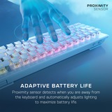 Turtle Beach Vulcan II Mini Air, Gaming-tastatur Hvid/aluminium, DE-layout, Roccat Titan II Optical Red