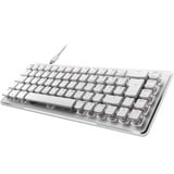 Turtle Beach Vulcan II Mini Air, Gaming-tastatur Hvid/aluminium, DE-layout, Roccat Titan II Optical Red