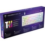 Turtle Beach Vulcan II Mini Air, Gaming-tastatur Hvid/aluminium, DE-layout, Roccat Titan II Optical Red
