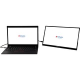 Verbatim 49592 computerskærm 39,6 cm (15.6") 1920 x 1080 pixel Fuld HD LCD Berøringsskærm Sort, LED-skærm Sort, 39,6 cm (15.6"), 1920 x 1080 pixel, Fuld HD, LCD, 6 ms, Sort