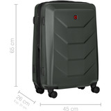 Wenger Prymo Medium, hård kuffert, Trolley antracit