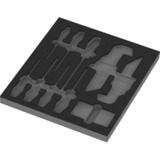 Wera Skumindsats til Stainless Set 1, tom, Depositum Sort/grå