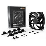 be quiet! SILENT WINGS 4 | 140mm PWM Computerkabinet Ventilator 14 cm Sort 1 stk, Sag fan Sort, Ventilator, 14 cm, 1900 rpm, 29,3 dB, 78,4 kubikfod/min., 133,2 m³/t