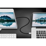 goobay 60176, Adapter Sort/Sølv