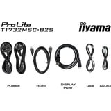 iiyama ProLite T1732MSC-B2S, LED-skærm Sort (mat)