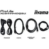 iiyama ProLite XCB4994DQSU-B1, LED-skærm Sort (mat)