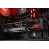 ALTERNATE Custom PC Series • Red Hero Elements Gaming-PC, Gaming PC Sort/gennemsigtig