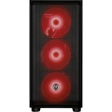 ALTERNATE Custom PC Series • Red Hero Elements Gaming-PC, Gaming PC Sort/gennemsigtig
