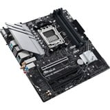 ASUS PRIME B650M-A WIFI II AMD B650 Sokkel AM5 micro ATX, Bundkort Sort, AMD, Sokkel AM5, AMD Ryzen™ 7, DDR5-SDRAM, 128 GB, DIMM