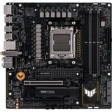 ASUS TUF GAMING B650M-PLUS WIFI AMD B650 Sokkel AM5 micro ATX, Bundkort Sort, AMD, Sokkel AM5, DDR5-SDRAM, 128 GB, DIMM, To-kanals