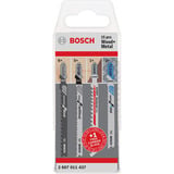 Bosch 2 607 011 437 stiksav, rullesav & sabelsavklinge Stiksavklinger 15 stk, Savklinge sæt Stiksavklinger, Metal, Træ, 15 stk, Blister