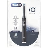 Braun Oral-B iO Serie 6s, El-tandbørste Sort, Voksen, Vibrerende tandbørste, Daglig pleje, Dyb rensning, Gum pleje, Sensitiv, Blegning, Sort, 2 min, Sort