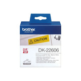 Brother DK-22606 etiketbånd Sort på gul, Tape Sort på gul, DK, Sort, Gul, Direkte termisk, Kina, 5 År
