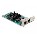 DeLOCK PCIe x1 til 2x RJ45 Gbit, Netværkskort 
