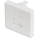 Digitus 45x45 mm frontplade til kabelkanaler, Blænde Hvid
