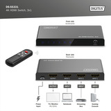 Digitus 4K HDMI-switch 3x1, HDMI switch 