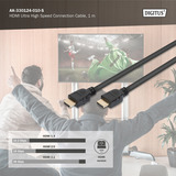 Digitus AK-330124-010-S, Kabel Sort