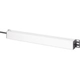 Digitus Stikdåse 19" PDU med aluminiumprofil, 7-vejs, Strømskinne Sort/aluminium