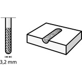 Dremel Wolframkarbidfræser, spids Ø 3,2 mm (9903) 