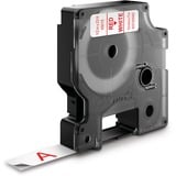 Dymo Originale D1-etiketter | Rød tekst på hvid tape | 12 mm x 7 m | Selvklæbende etiketter til LabelManager-mærkningsmaskiner | Fremstillet i Europa Rød på hvid, Polyester, Belgien, -18 - 90 °C, DYMO, LabelManager, LabelWriter 450 DUO