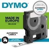 Dymo Originale D1-etiketter | Rød tekst på hvid tape | 12 mm x 7 m | Selvklæbende etiketter til LabelManager-mærkningsmaskiner | Fremstillet i Europa Rød på hvid, Polyester, Belgien, -18 - 90 °C, DYMO, LabelManager, LabelWriter 450 DUO
