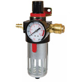 EINHELL Kompressor filtertrykreduktionsventil R 3/8", Tryk reduktionsgear Sort