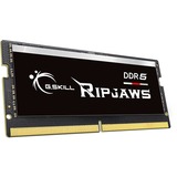 G.Skill Ripjaws F5-5200S3838A16GX1-RS hukommelsesmodul 16 GB 1 x 16 GB DDR5 5200 Mhz Sort, 16 GB, 1 x 16 GB, DDR5, 5200 Mhz, 262-pin SO-DIMM