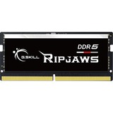 G.Skill Ripjaws F5-5200S3838A16GX1-RS hukommelsesmodul 16 GB 1 x 16 GB DDR5 5200 Mhz Sort, 16 GB, 1 x 16 GB, DDR5, 5200 Mhz, 262-pin SO-DIMM