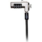 Kensington Slim kombination Laptop lås, Slot Sort/Sølv, Kensington, Nøgle, Kulstofstål, Sort