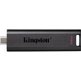 Kingston DataTraveler 512GB Max 1000R/900W USB 3.2 Gen 2, USB-stik Sort, 512 GB, USB Type-C, 3.2 Gen 2 (3.1 Gen 2), 1000 MB/s, Glide, Sort
