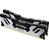 Kingston FURY FURY 32 GB 6400 MT/s DDR5 CL32 DIMM (sæt med 2) Renegade Silver, Hukommelse Sort/Sølv, 32 GB, 2 x 16 GB, DDR5, 288-pin DIMM