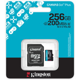 Kingston SDCG4/256GB, Hukommelseskort Sort