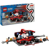LEGO City F1®-pitstop og pitcrew med Ferrari-bil, Bygge legetøj Byggesæt, 6 År, Plast, 322 stk, 600 g