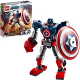 LEGO Marvel Super Heroes Captain America Mech Armour 76168, Bygge legetøj Byggesæt, Dreng/Pige, 7 År, Plast, 121 stk, 115 g