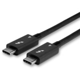 Lindy 31120 Thunderbolt kabel 1 m 40 Gbit/sek. Sort Sort, Hanstik, Hanstik, 1 m, Sort, Nikkel/guld, 40 Gbit/sek.