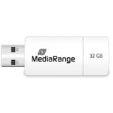 MediaRange Color Edition 32 GB, USB-stik Hvid/Grøn