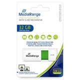 MediaRange Color Edition 32 GB, USB-stik Hvid/Grøn