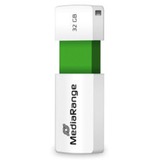 MediaRange USB-stik Hvid/Grøn