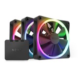 NZXT F120 RGB Triple Pack Computerkabinet Ventilator 12 cm Sort 3 stk, Sag fan Sort, Ventilator, 12 cm, 500 rpm, 1800 rpm, 27,5 dB, 50,18 kubikfod/min.