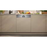 Neff S145ECS15E opvaskemaskine Delvist indbygget 14 kuverter A børstet rustfrit stål, Delvist indbygget, Fuld størrelse (60 cm), Børstet stål, Rustfrit stål, Knapper, 1,75 m, 1,65 m