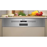 Neff S145ECS15E opvaskemaskine Delvist indbygget 14 kuverter A børstet rustfrit stål, Delvist indbygget, Fuld størrelse (60 cm), Børstet stål, Rustfrit stål, Knapper, 1,75 m, 1,65 m