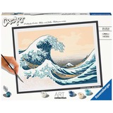 Ravensburger CreArt ART Collection - The Great Wave (Hokusai), Maling 